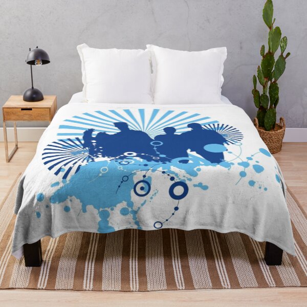 Item preview, Modern Abstract Art People World Blue designed and sold by Mary Riley.