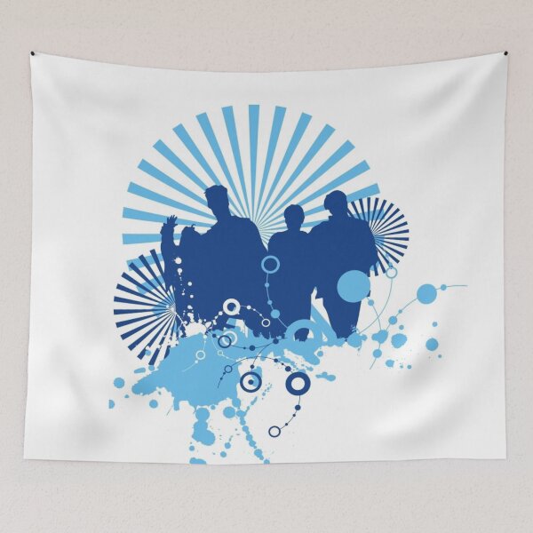Item preview, Modern Abstract Art People World Blue designed and sold by Mary Riley.