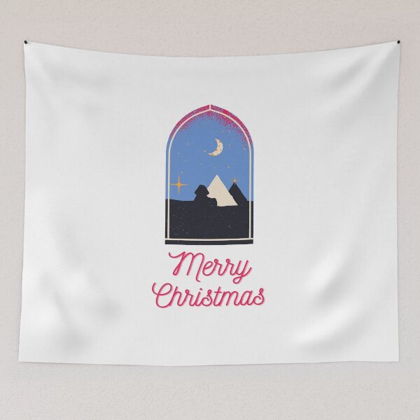 Item preview, Merry Christmas Pyramids night sky  designed and sold by BohoMoon.