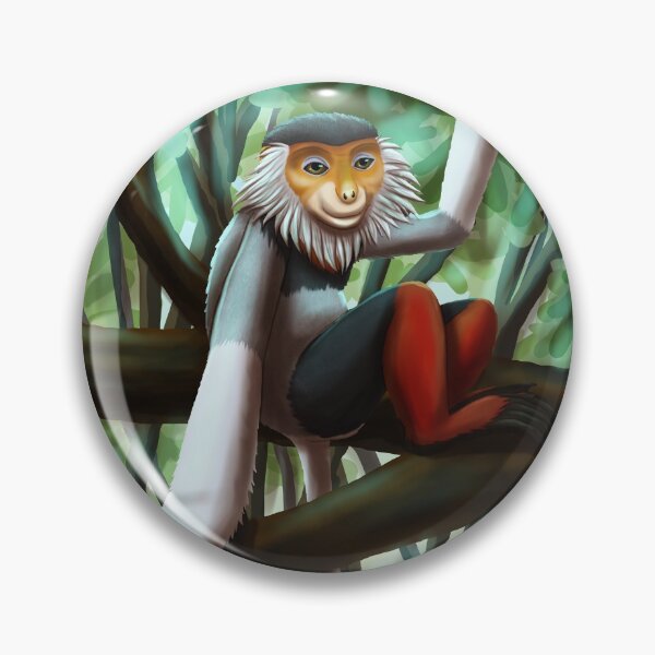 Item preview, Red-shanked douc langur designed and sold by JeMiChi Art.
