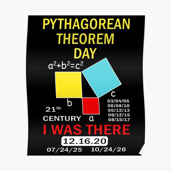 Posters Sur Le Theme Pythagorean Theorem Redbubble