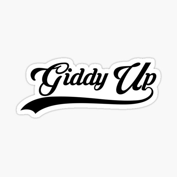 Giddy Up Boot Vinyl Sticker