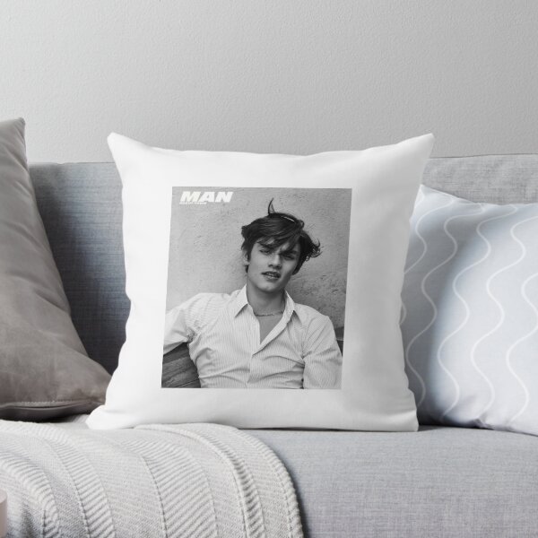 Louis Partridge Collage Throw Pillow for Sale by laumazu