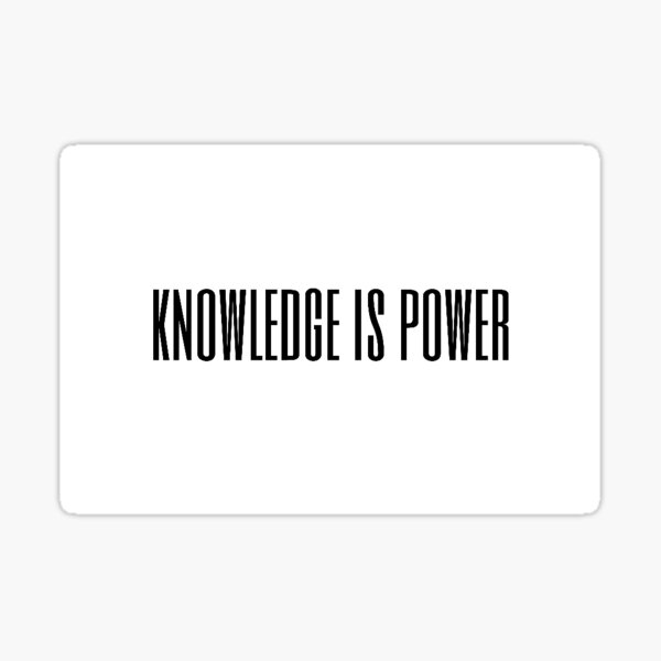 Item preview, knowledge is power designed and sold by ogknauf.