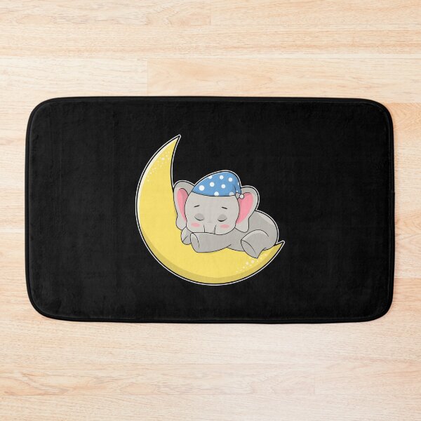 Item preview, Elephant at Sleeping with Sleeping mask & Moon designed and sold by Snabdesign84.