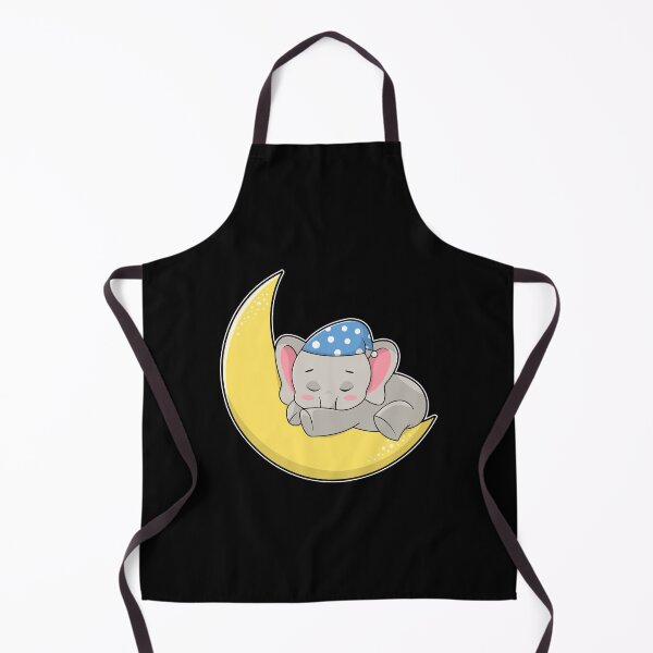 Item preview, Elephant at Sleeping with Sleeping mask & Moon designed and sold by Snabdesign84.