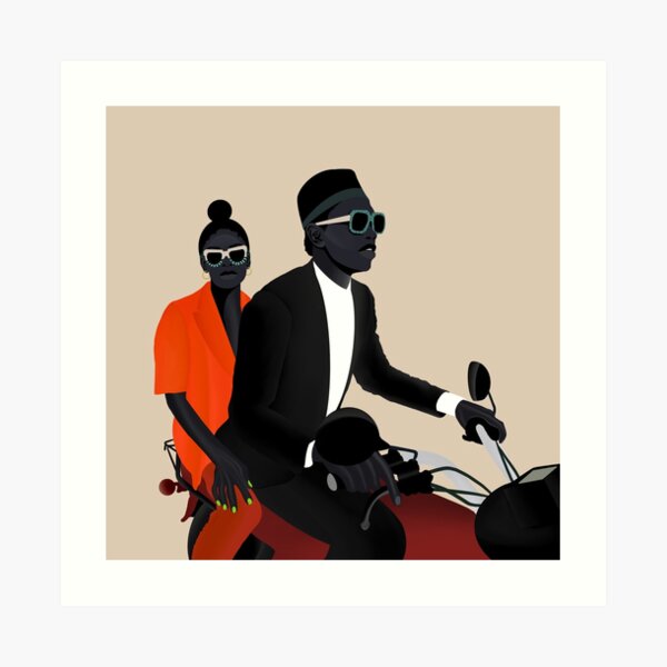 On the road Art Print
