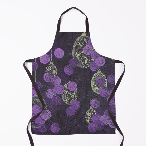 Golden Easter eggs / acrylic painting Apron