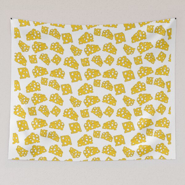 Item preview, Never Ending Cheese Pattern - White designed and sold by bfrench87.