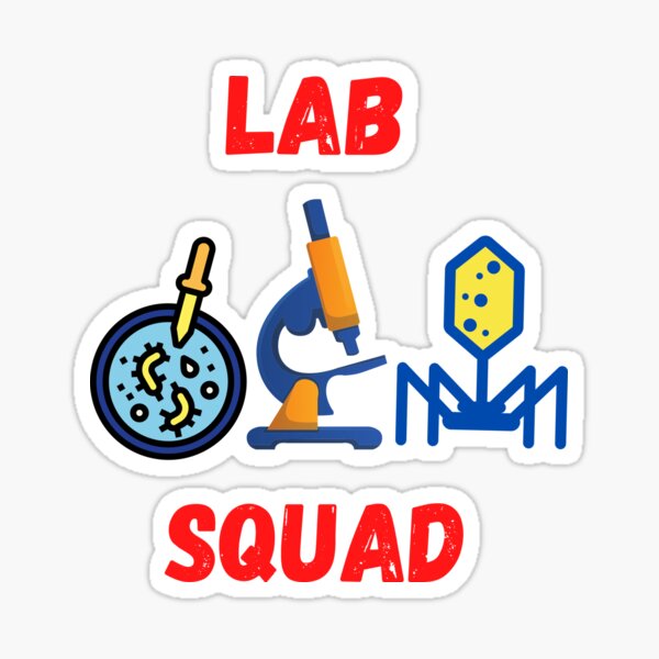 Vista previa del artículo con la obra «LAB SQUAD LABORATORIO MÉDICO CIENTÍFICO DIVERTIDO», diseñado y vendido por Hippiesole.