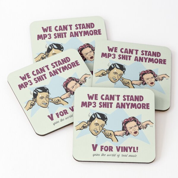 Item preview, V for Vinyl! No more mp3. Record collectors designed and sold by shockin.