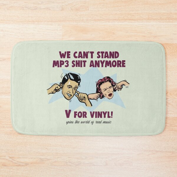 Item preview, V for Vinyl! No more mp3. Record collectors designed and sold by shockin.