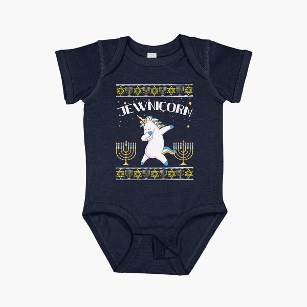 Item preview, Jewnicorn Jewish Unicorn Hanukkah Gift Deck  Ugly Christmas Sweater designed and sold by maindeals.
