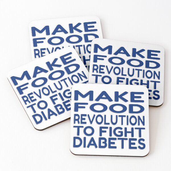 Item preview,  MAKE FOOD REVOLUTION TO FIGHT DIABETES - HAPPY WORLD DIABETES DAY designed and sold by Ralek.