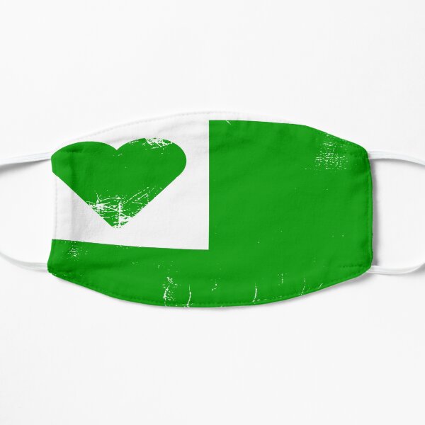 Esperanto Love Flag Flat Mask
