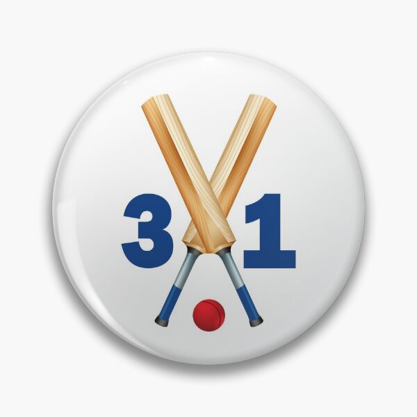 Item preview, Cricket number 31 - thirty one with bats and ball designed and sold by AllShirts21.