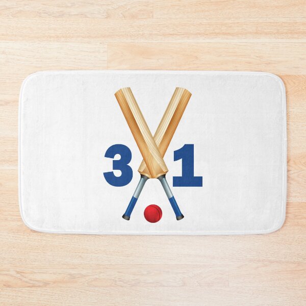 Item preview, Cricket number 31 - thirty one with bats and ball designed and sold by AllShirts21.