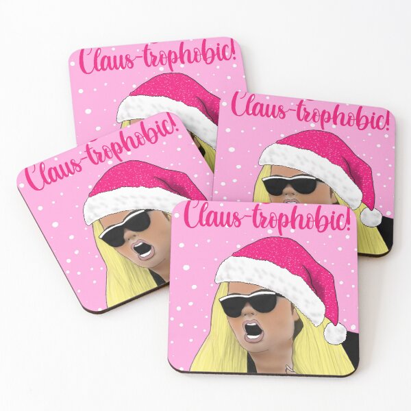 Item preview, Gemma Collins "I'm Santa Claus-trophobic" Christmas card designed and sold by Sweetie Darling  Design.