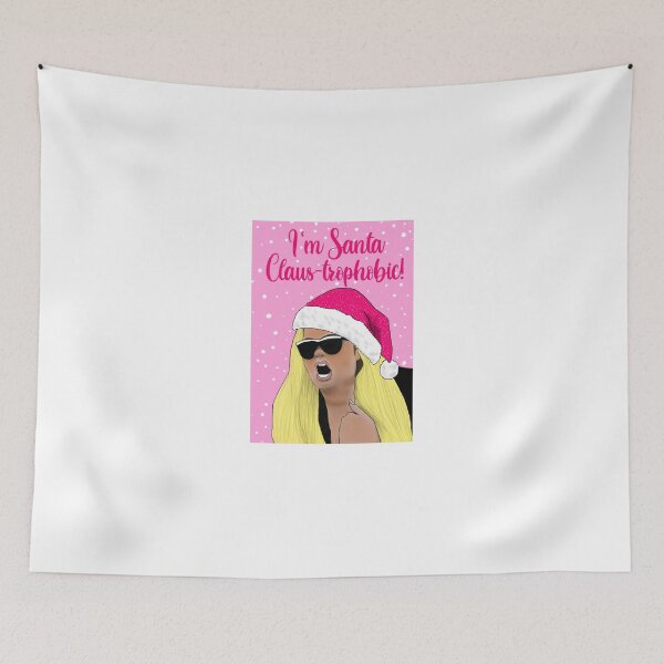 Item preview, Gemma Collins "I'm Santa Claus-trophobic" Christmas card designed and sold by Sweetie Darling  Design.