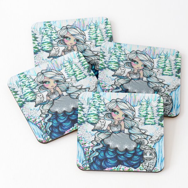 Item preview, Princess of Winter, Frozen Icy Nature Scene Fantasy Art designed and sold by hannahlynnart.