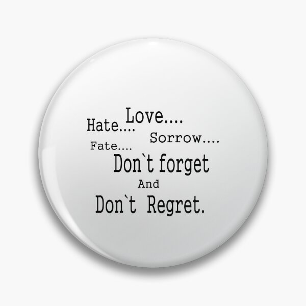 Item preview, No regrets designed and sold by Vallirant.