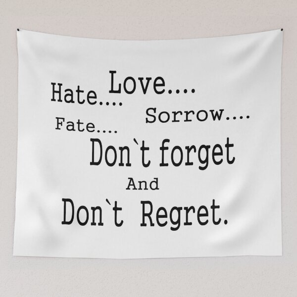 Item preview, No regrets designed and sold by Vallirant.