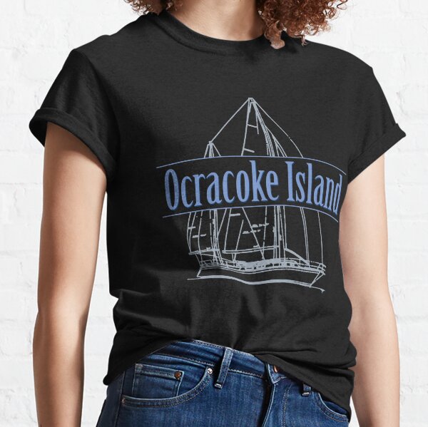  Ocracoke Island North Carolina Crab Beach Ocean Summer T-Shirt  : Clothing, Shoes & Jewelry