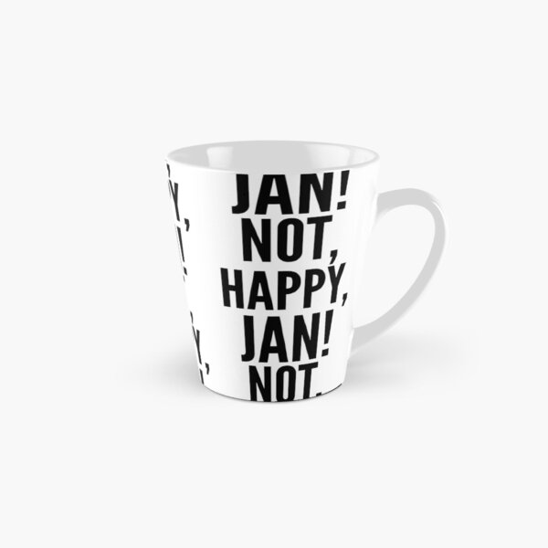 Aperçu de l'œuvre Non, Happy, Jan ! Conception de texte uniquement. Texte noir. créée et vendue par JellyBeenzz.