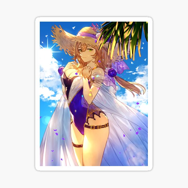 Genshin Impact Summer Lisa Sticker By Hentaiyaro Redbubble