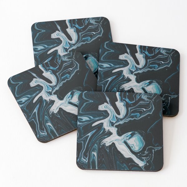 Item preview, Abstract Dark Blue Marbling art designed and sold by Butterfly-Dream.