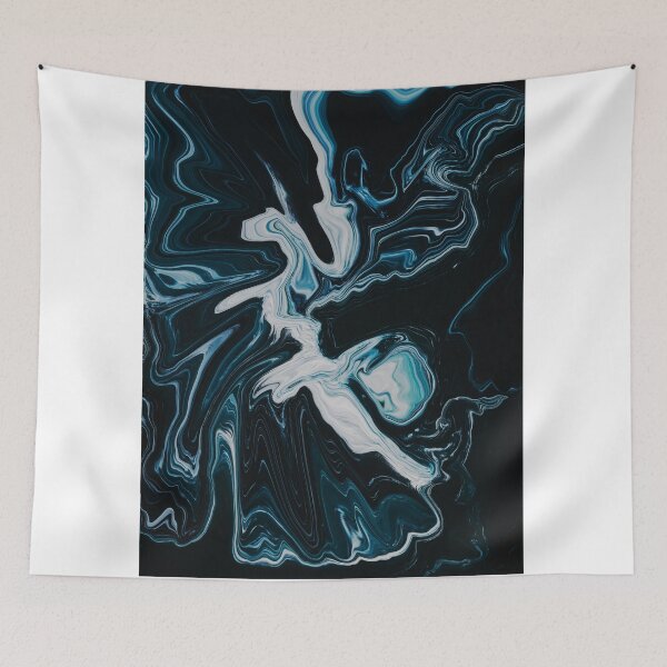Item preview, Abstract Dark Blue Marbling art designed and sold by Butterfly-Dream.