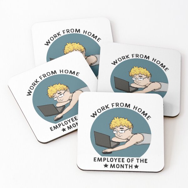 Item preview, Work From Home - Employee of the Month designed and sold by Art-Tease.