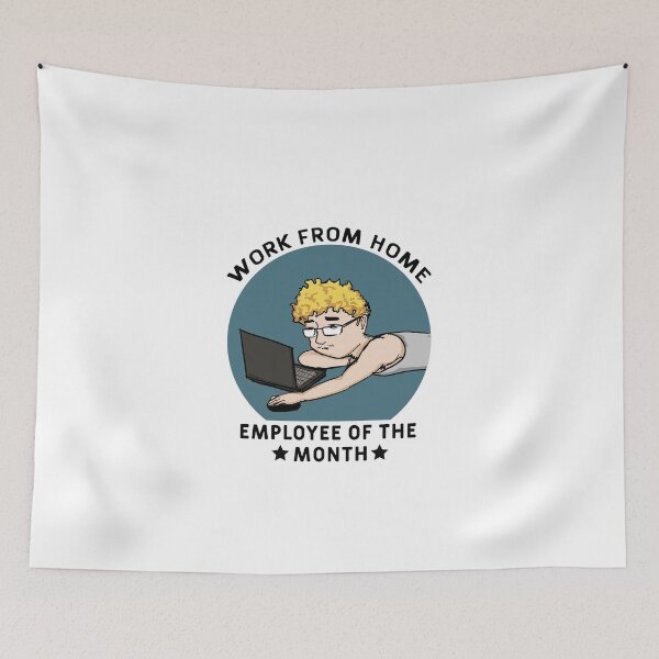Item preview, Work From Home - Employee of the Month designed and sold by Art-Tease.