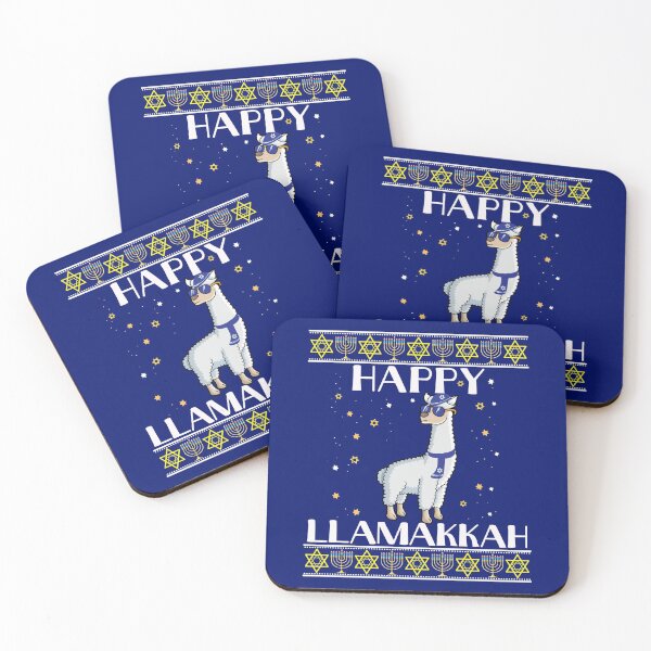 Item preview, Jewish Hanukkah Gift Happy LLamakkah Llama Ugly Christmas Sweater designed and sold by maindeals.