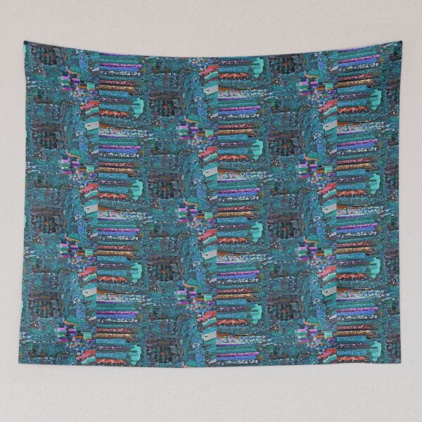 Artikelvorschau, Turquoise & Teal Mix-Muster von Iritof entworfen und verkauft von iritof.