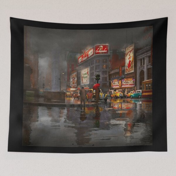 Item preview, City - NY - A rainy day in New York City 1943 designed and sold by Mike Savad Photography.