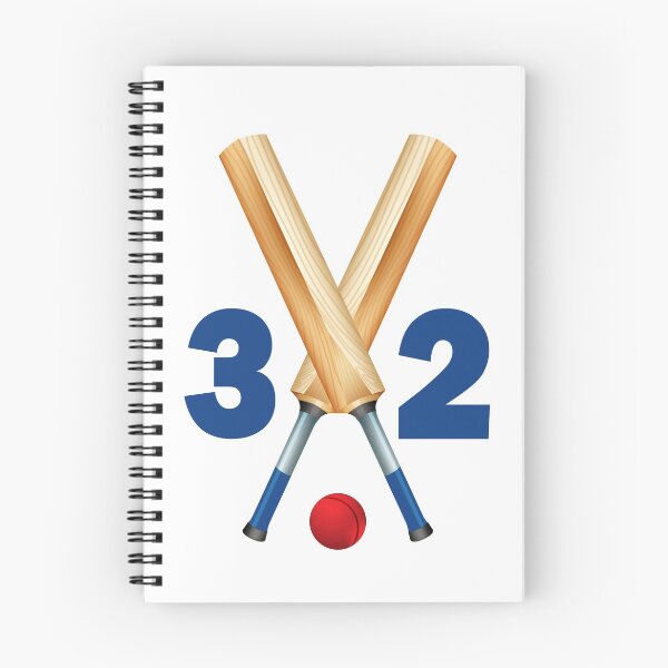 Item preview, Cricket number 32 - thirty two with bats and ball designed and sold by AllShirts21.