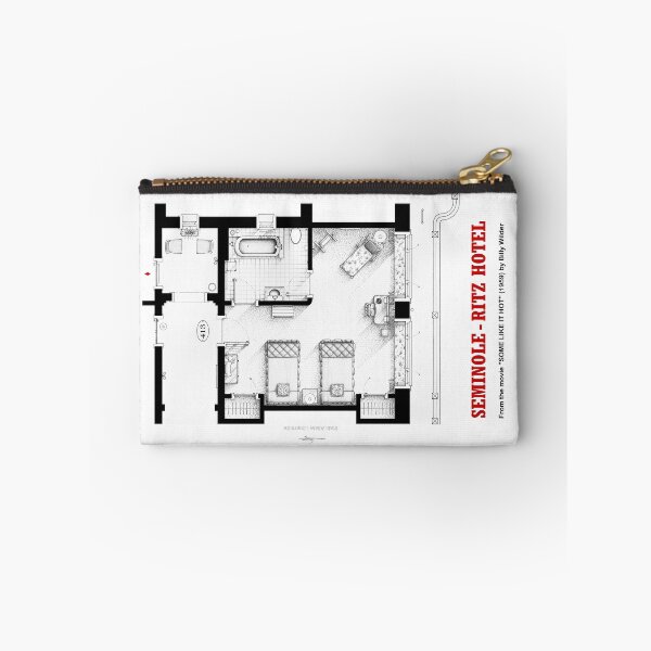 Item preview, Floorplan of hotel room from the movie SOME LIKE IT HOT designed and sold by TV Floorplans & More.