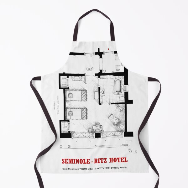 Item preview, Floorplan of hotel room from the movie SOME LIKE IT HOT designed and sold by TV Floorplans & More.