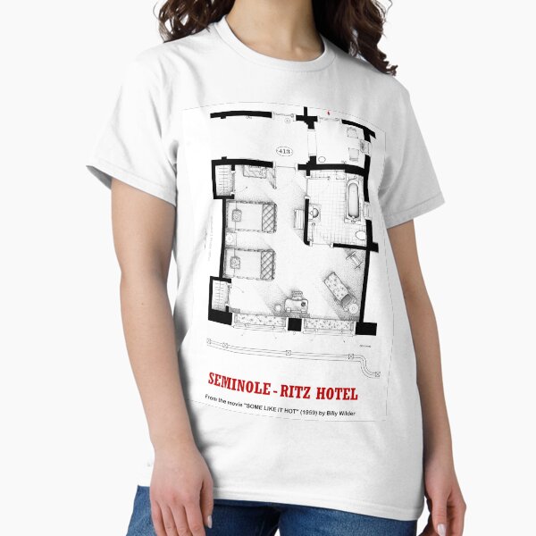 Item preview, Floorplan of hotel room from the movie SOME LIKE IT HOT designed and sold by TV Floorplans & More.
