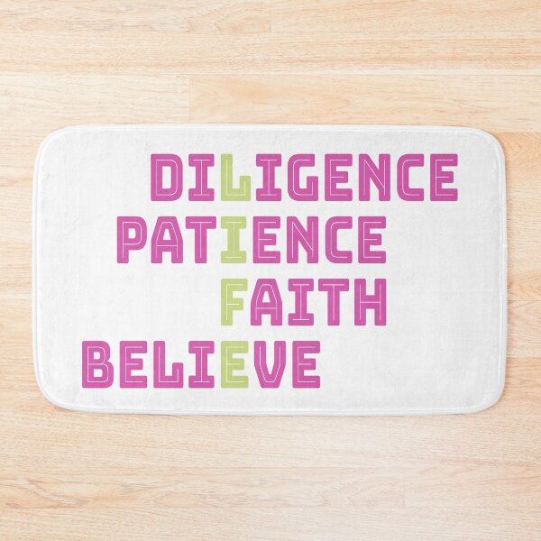 Item preview, LIFE diligence patience faith believe designed and sold by kmario.