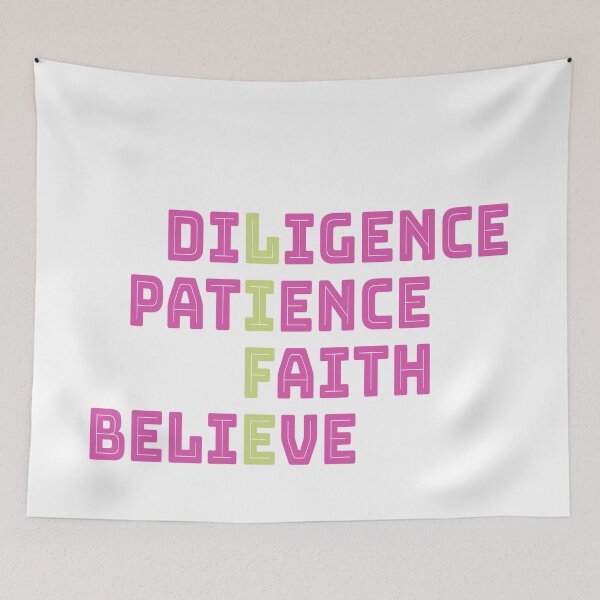 Item preview, LIFE diligence patience faith believe designed and sold by kmario.