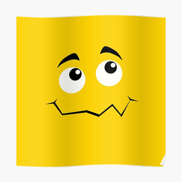 "Emoji - shy face" Poster by Aurealis | Redbubble