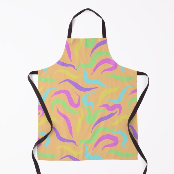 Item preview, Pastel Worms in Orange designed and sold by Miranda Benson.