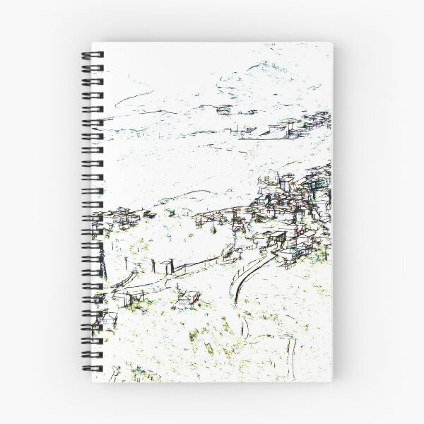 Item preview, Rocca Cilento: landscape from the castle with a village designed and sold by Giuseppe Cocco.
