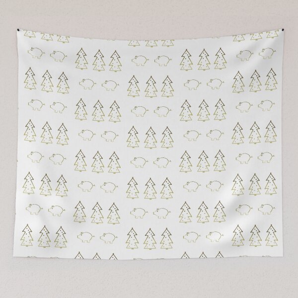 Item preview, christmas Pigs and trees designed and sold by BeccsByrd.