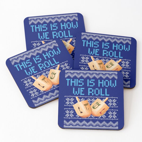 Item preview, Hanukkah Jewish Gift How We Roll Dreidel Ugly Christmas Sweater designed and sold by maindeals.