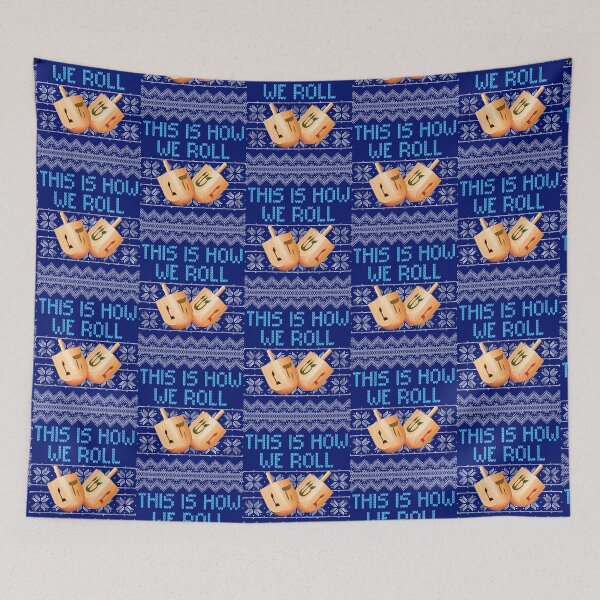 Item preview, Hanukkah Jewish Gift How We Roll Dreidel Ugly Christmas Sweater designed and sold by maindeals.