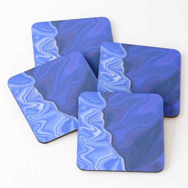 Item preview, Abstract Blue Violet Marbling art Wave designed and sold by Butterfly-Dream.