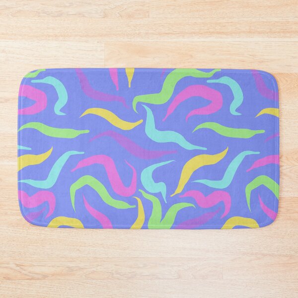 Item preview, Pastel Worms in Blue  designed and sold by Miranda Benson.